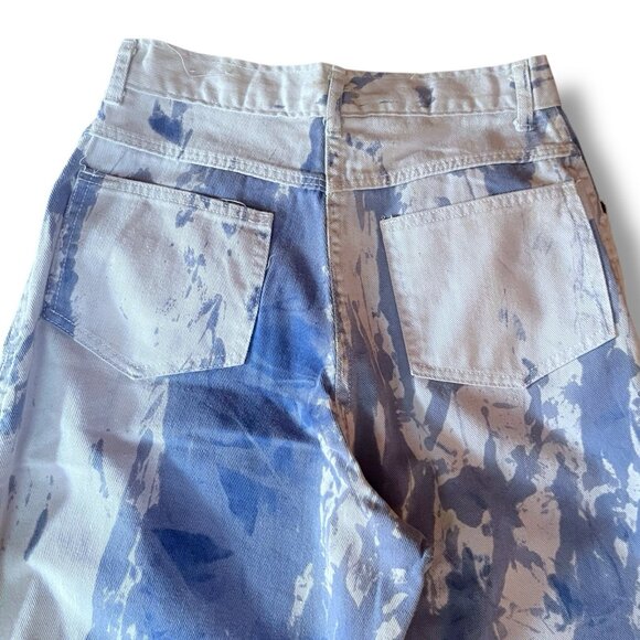 Vintage 1980s Womens Mom Jeans Sz 25" Waist Blue Denim High Rise Tapered Leg - Picture 8 of 10